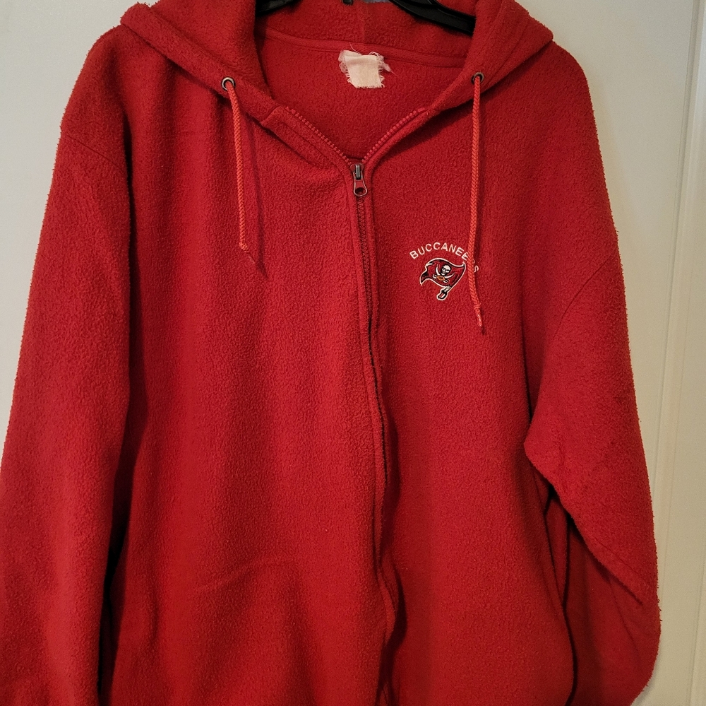 Vintage Tampa Bay Buccanneer Plush Hoodie Size XL